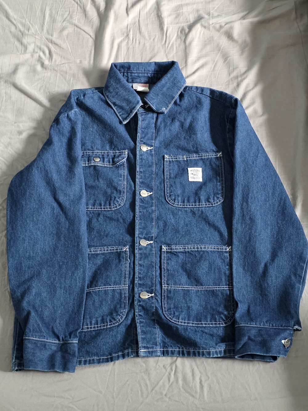 Pointer Brand - Vintage Mens/Unisex Denim Chore Coat M